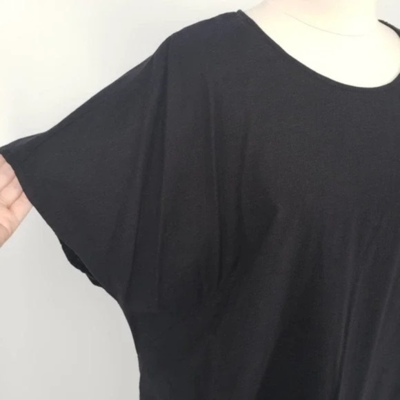 UNIVERSAL STANDARD - Sarah Linen Shift Dress - Black - X-Large (Plus Size 26-28) - Picture 8 of 16